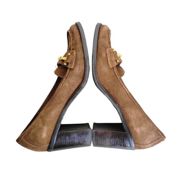 Franco Sarto Suede Loafer Pumps Size 7M - Picture 6 of 13